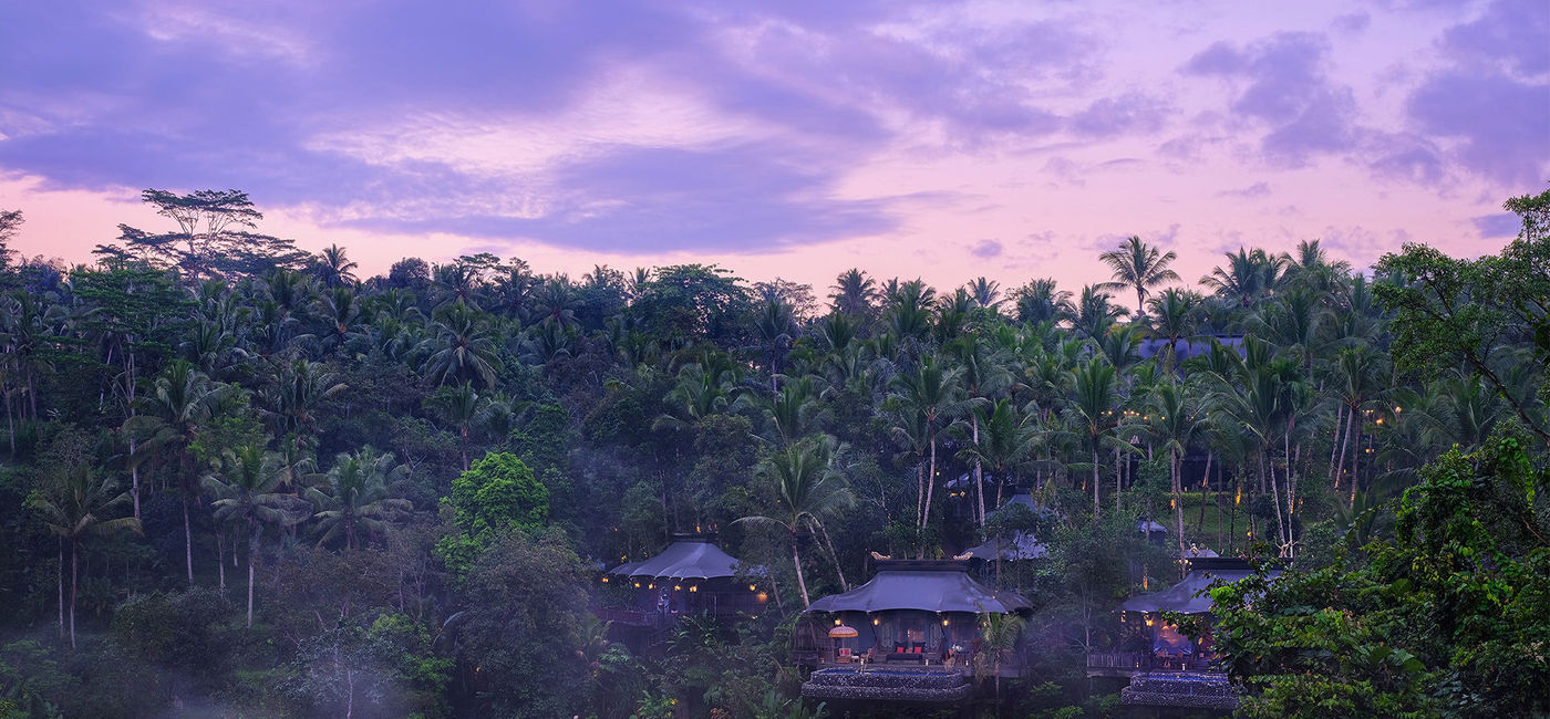 Image: Capella Ubud, in Bali, Indonesia, one of nearly 200 Green Collection properties across the globe. (photo via Global Hospitality Alliance) ((photo via Global Hospitality Alliance))