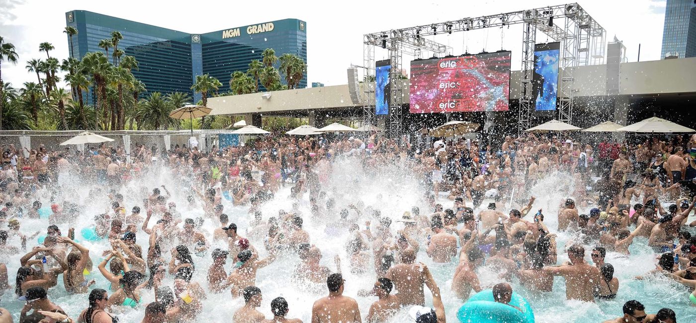 Mandalay Bay Beach is one of the best places to party in Las Vegas