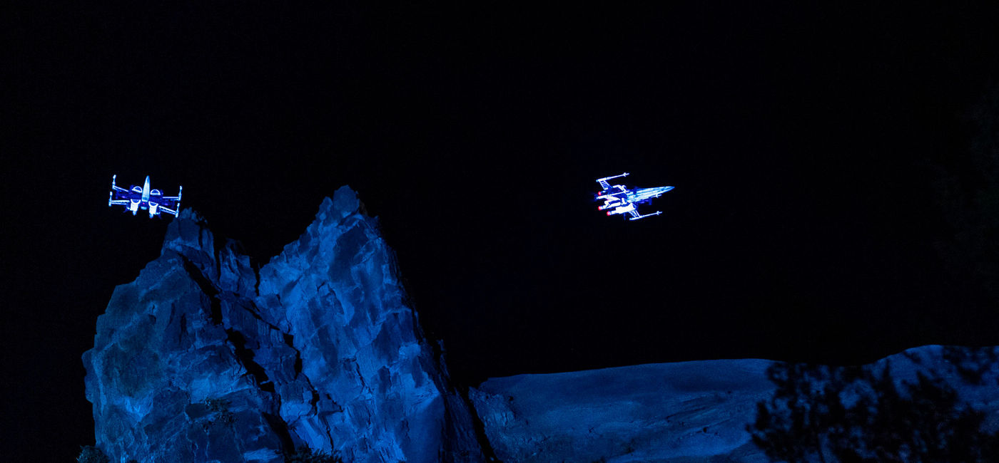 Image: X-wing Starfighters Soar Above Star Wars: Galaxy’s Edge at Disney’s Hollywood Studios (Photo courtesy Disney)