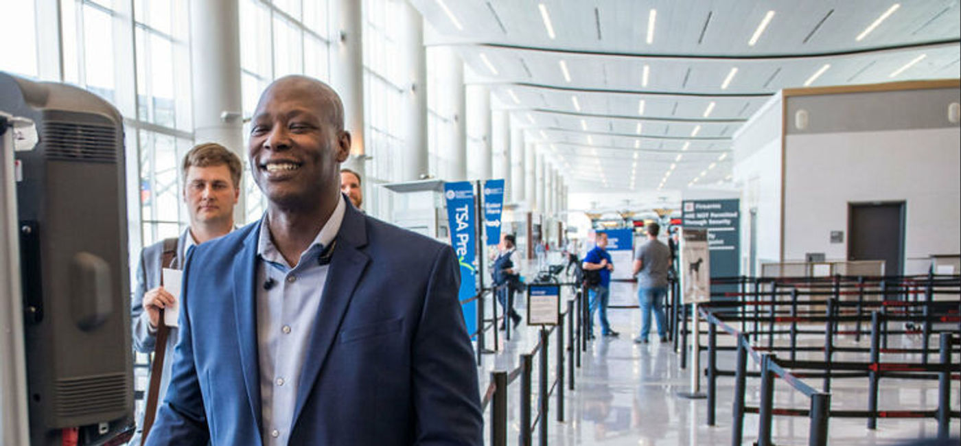 Image: Delta's exclusive partnership with TSA. (photo via Delta Air Lines Media)
