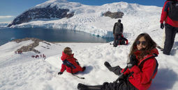 Young explorers in Antarctica
