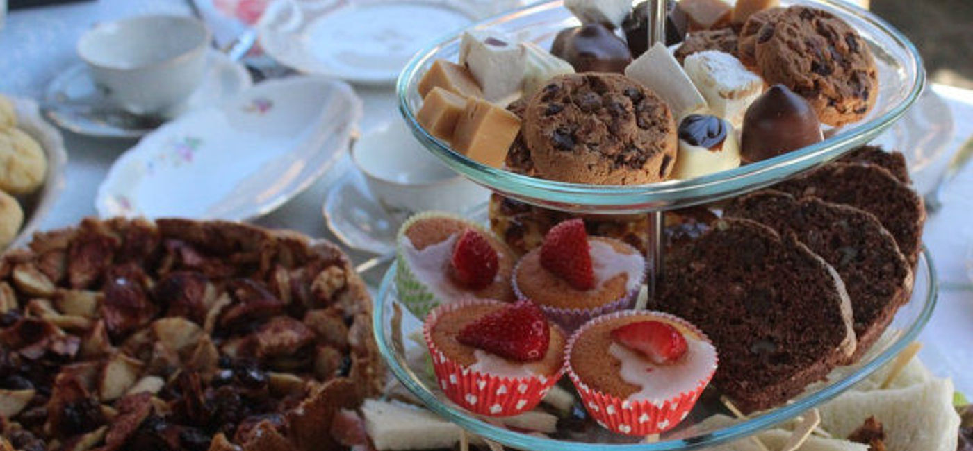Image: PHOTO:  Magnificent multi-tiered serving platters are a signature element during afternoon tea. (photo via Pixabay/xandra71)