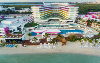 FOTO: Una foto aérea de Temptation Cancún Resort. (Foto de Temptation Cancún Resort)