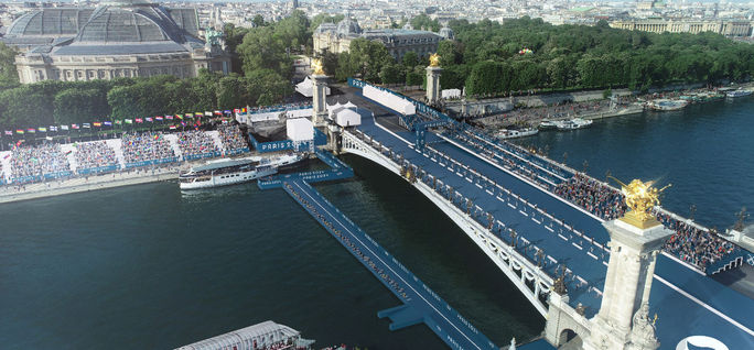 Paris Olympics, 2024 Olympics, Seine, Pont Alexandre III, Paris