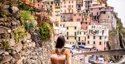Traveler enjoy Italy's Cinque Terre