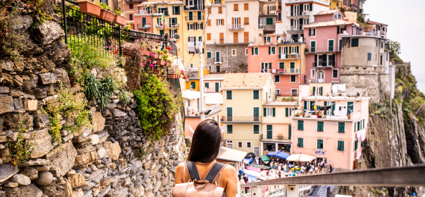 Image: Traveler enjoy Italy's Cinque Terre. (Photo Credit: MStudioImages/E+)