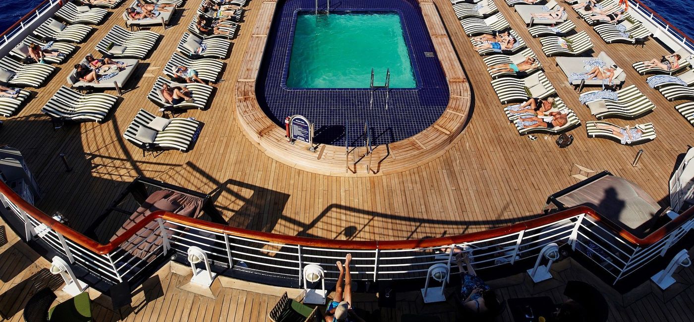 Image: Spacious sundeck aboard Celestyal Journey. (photo via Celestyal Cruises)