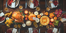 Thanksgiving celebration traditional dinner.