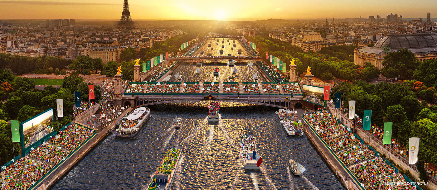 Olympic Games Paris 2024, Paris, Seine, Eiffel Tower, opening ceremony
