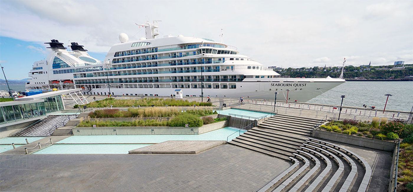 Image: PHOTO: Seabourn's Seabourn Quest docked in Quebec City, Quebec, Canada. (photo by Jason Leppert)