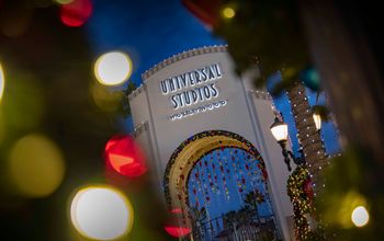 Universal Studios Hollywood's Christmas festivities.