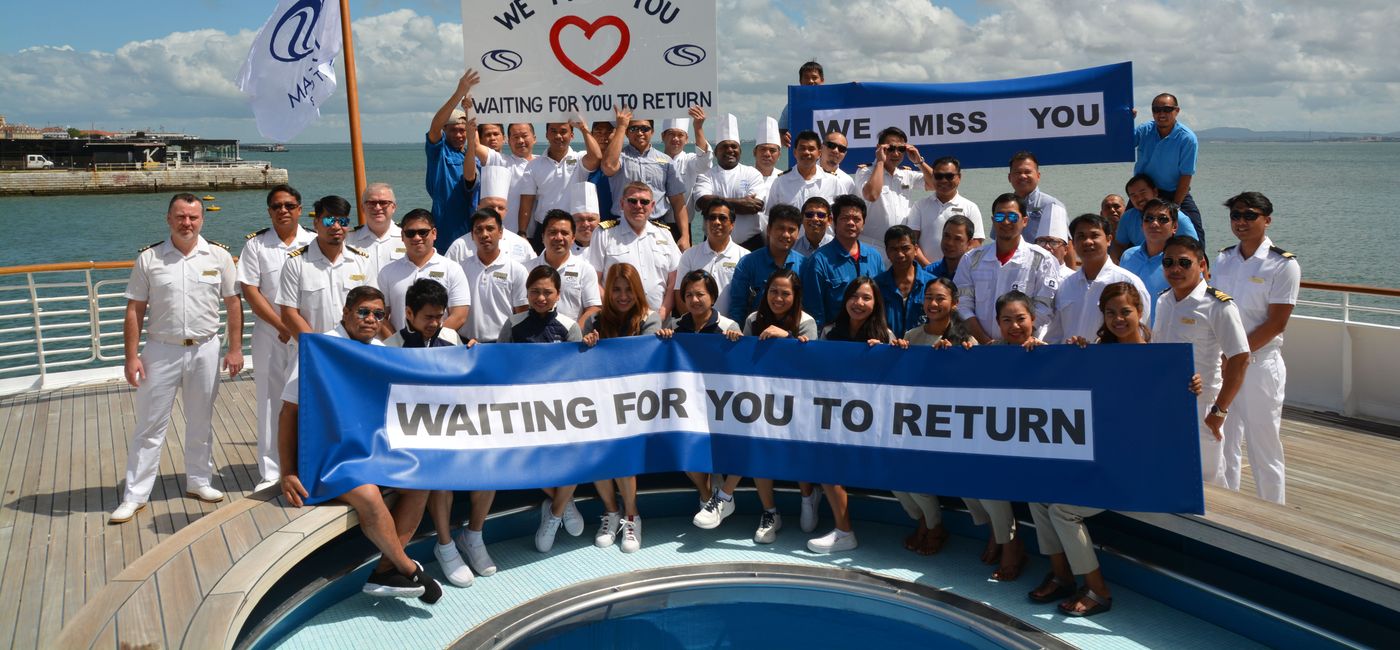 Image: The crew on SeaDream II miss their guests. (courtesy of SeaDream Yacht Club)