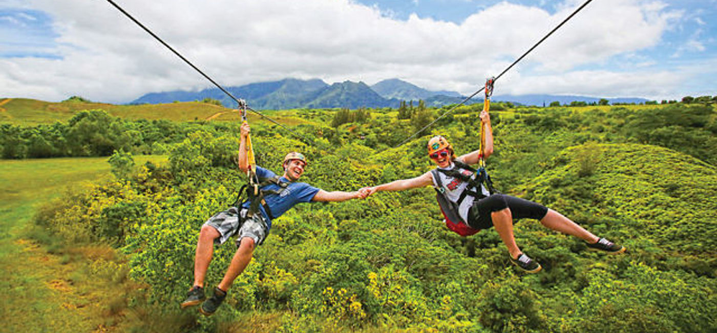 Image: PHOTO: Zip lines at Princeville Ranch Adventures. (photo courtesy of Princeville Ranch Adventures) 