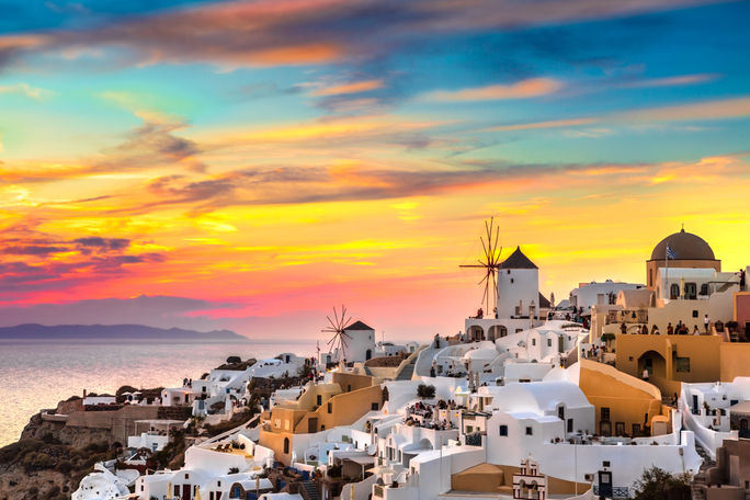 Sunset in Santorini