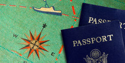 Passports for a cruise.