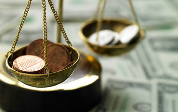 money, scales