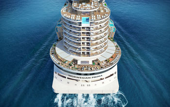 Norwegian Prima facing the stern