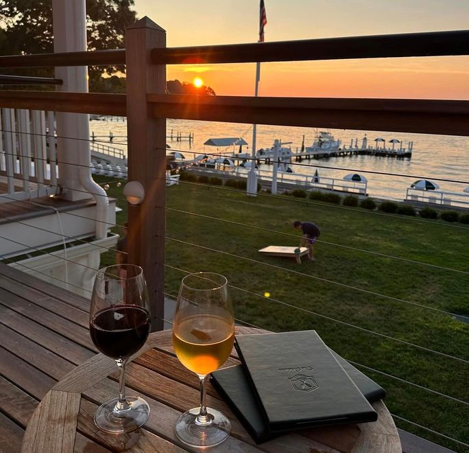 Sunset on the veranda Sunset on the veranda