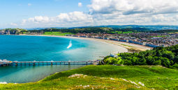 The seafront in Llandudno, Wales