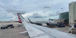 American Airlines, Miami, Miami international airport, plane, gate, flight
