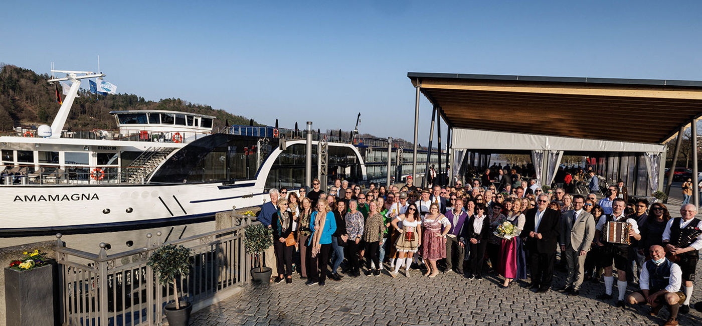 Image: AmaWaterways Vilshofen dock christening. (photo courtesy AmaWaterways)