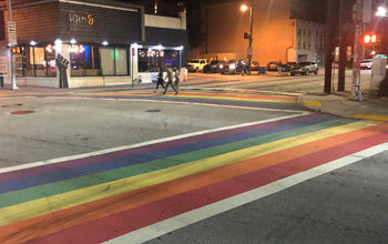 Atlanta rainbow crosswalks