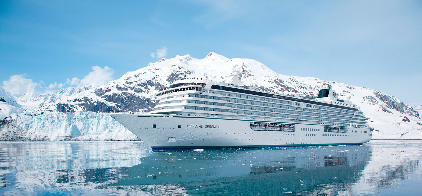 Image: Crystal Serenity in Glacier Bay. (photo via Crystal Cruises)