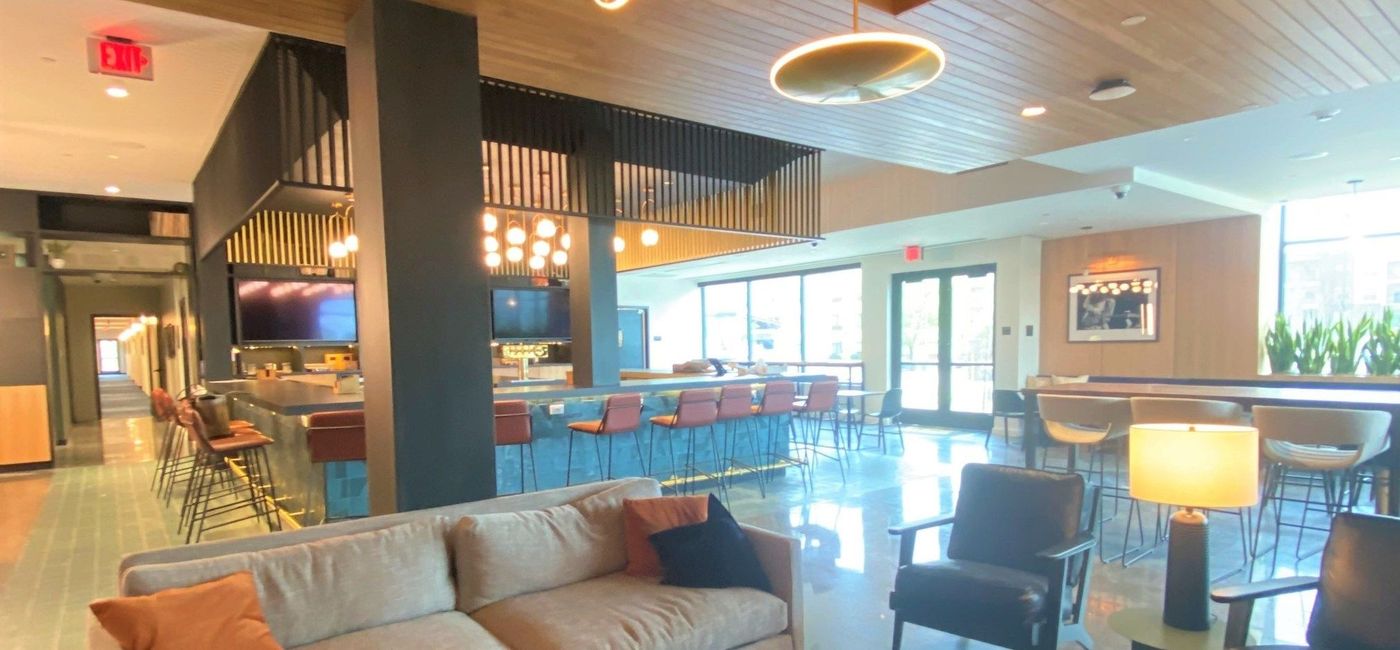 Image: Cambria Hotel Austin Airport's lobby. (photo courtesy of Choice Hotels)