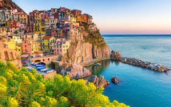 Sunset in Manarola, Cinque Terre, Italy