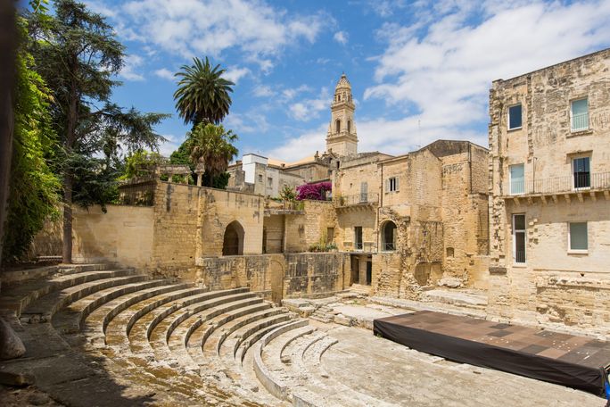 Little roman amphitheatre in Lecce