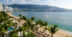Acapulco beach in Mexico.