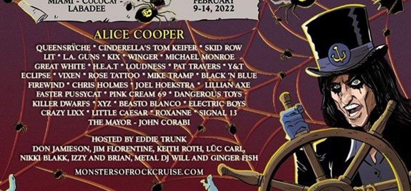 Image: Monsters of Rock Cruise returns in 2022. (photo via On The Blue Media)