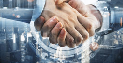 Businessmen shaking hands
