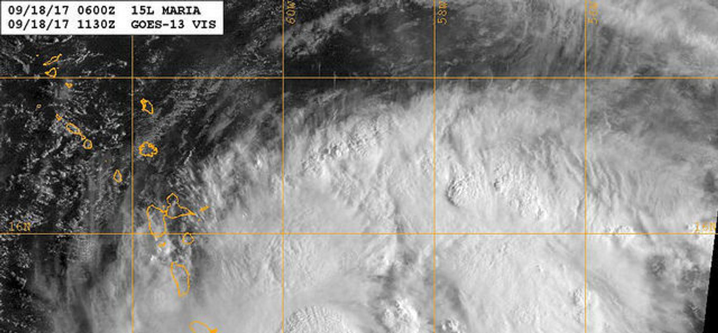Image: GOES satellite image of Hurricane Maria in the Caribbean Sea. (photo via Flickr/Official U.S. Navy Page)