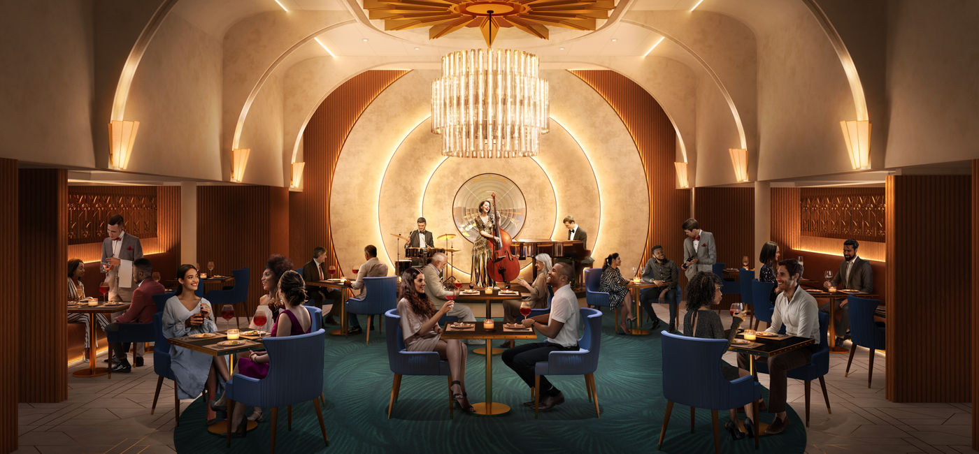 Image: Empire Supper Club on Icon of the Seas. (Photo Credit: Royal Caribbean International Media)