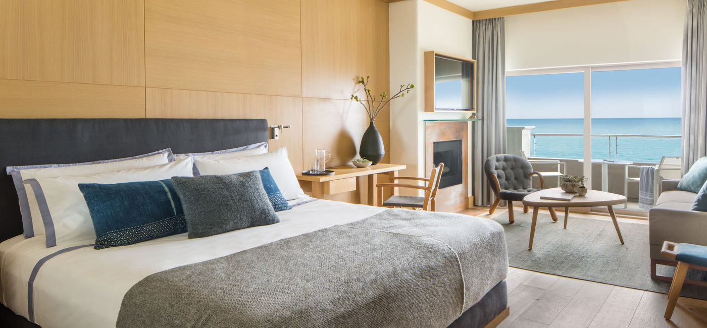 Image: PHOTO: Guest room at Malibu Beach Inn, part of the Leading Hotels of the World portfolio. (Photo via Leading Hotels of the World)