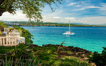 Beautiful scene in Puerto Plata, Dominican Republic 