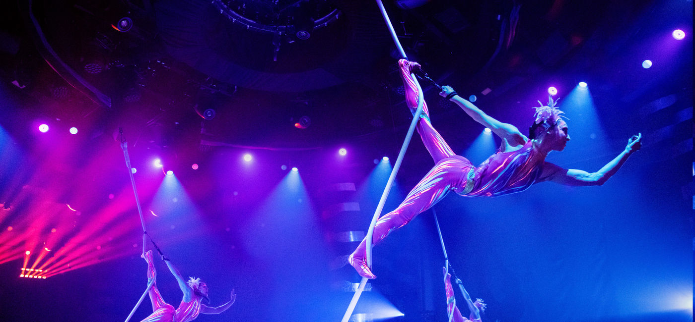 Image: ‘COSMOS, Journey to the Unbelievable’ Cirque du Soleil's newest show onboard MSC Grandiosa (Photo via MSC Cruises)