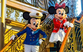 Captain Mickey and First Mate Minnie on the Disney Wonder