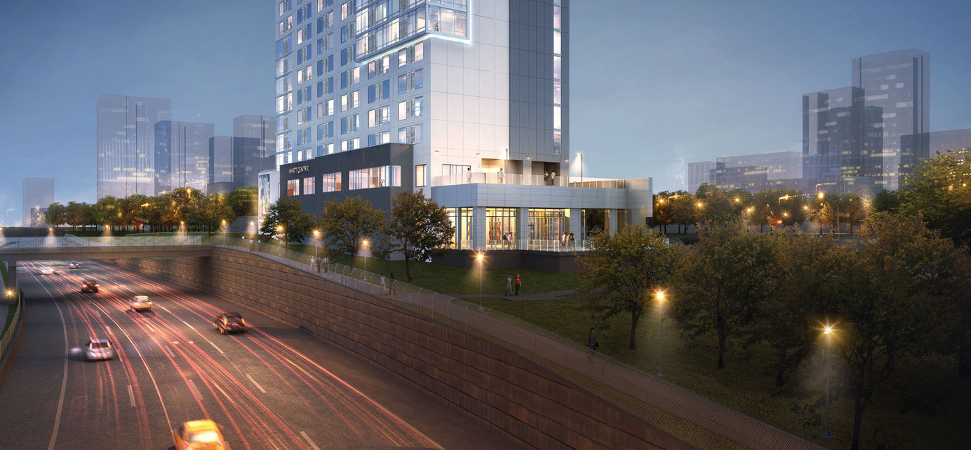 Image: Exterior rendering of the Hyatt Centric Buckhead Atlanta hotel. (photo via Hyatt Hotel Corporation) ((photo via Hyatt Hotel Corporation))