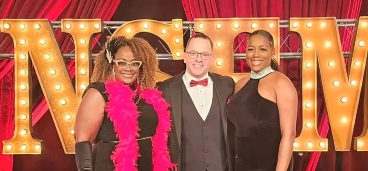 Image: Above: Angella Bennett, Regional Director, Canada, JTB; Michael Johnson, President, Ensemble; and Issia Thelwell, Leisure Sales Director, Half Moon Resort, pose together on stage following the announcement of Ensemble’s 2024 Beyond recognition trip at Half Moon Resort. (Photo Credit: Jamaica Tourist Board)