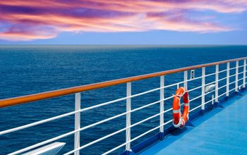 Promenade deck on a cruise ship
