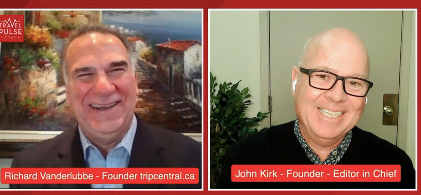 Image: tripcentral.ca's Richard Vanderlubbe and TPC's John Kirk (TravelPulse Canada)