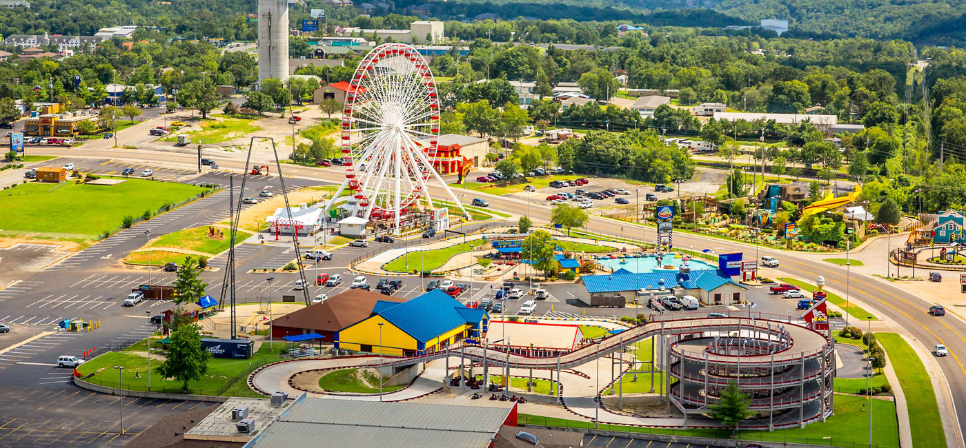 Image: Aerial view of Branson, Missouri. (Photo via Branson CVB)