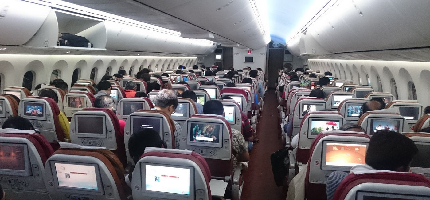 Image: PHOTO: The interior of an Air India 787-800 Dreamliner. (Photo via Flickr/Benson) 
