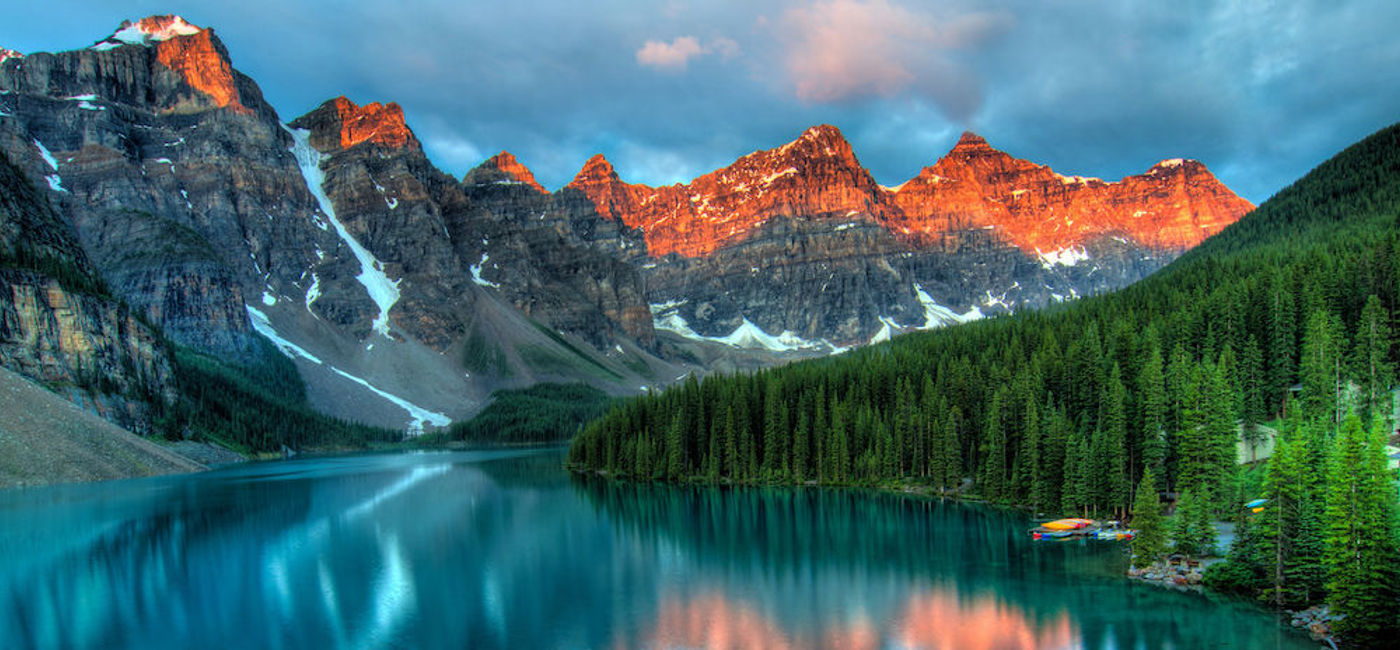 Image: A sunrise over Moraine Lake (Flickr.com/James Wheeler)