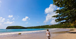 Walking on La Sagesse Beach in Grenada 