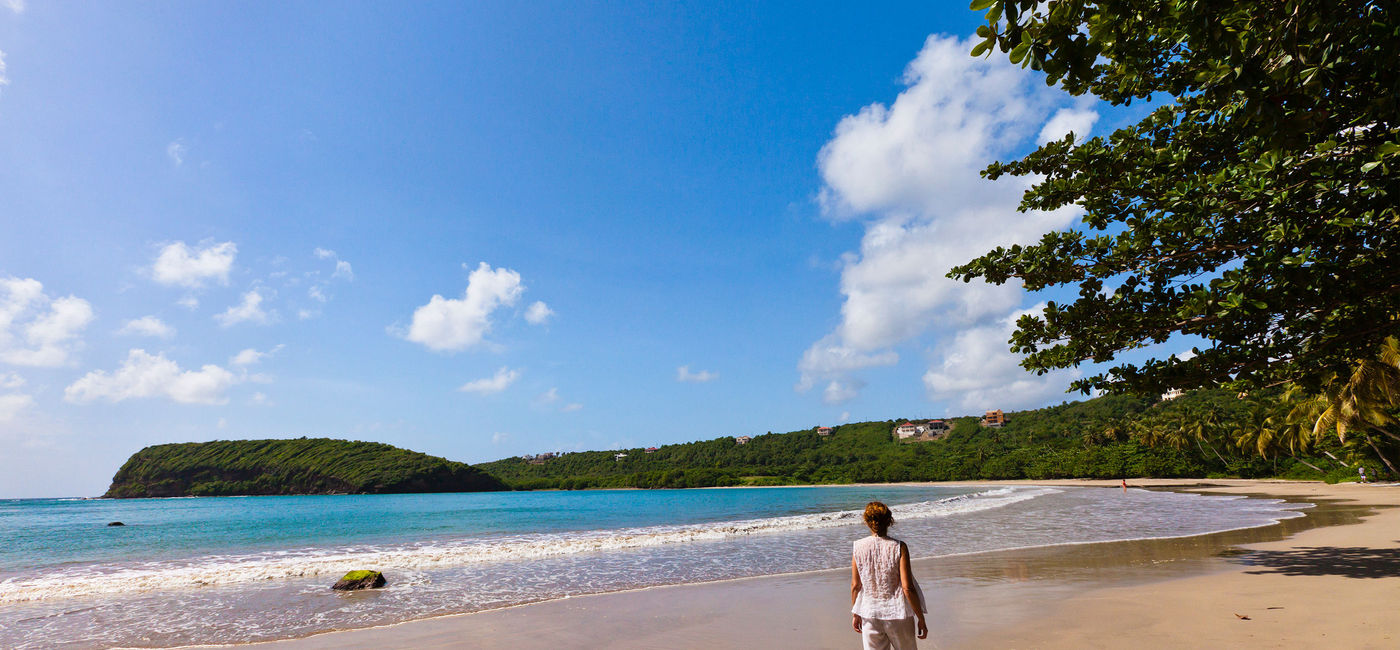 Image: Walking on La Sagesse Beach in Grenada. (Photo Credit: Flavio Vallenari/E+)