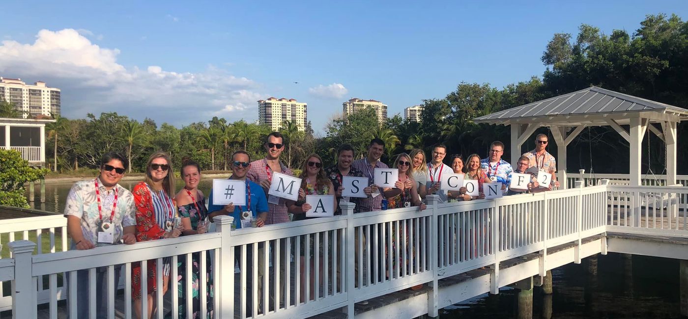 Image: Advisors and members of MAST Travel Network pose in Boca Raton during the annual in-person conference. (photo via MAST Travel Network) ((photo via MAST Travel Network))
