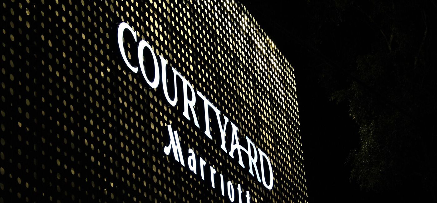 Image: PHOTO: Courtyard by Marriott logo. (photo by Gary Crow)